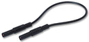 HIRSCHMANN TEST AND MEASUREMENT 934077100 Test Lead, 4mm Banana Plug to 4mm Banana Plug, Black, 1 kV, 32 A, 2 m