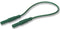 HIRSCHMANN TEST AND MEASUREMENT 934077104 Test Lead, 4mm Banana Plug to 4mm Banana Plug, Green, 1 kV, 32 A, 2 m