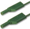 HIRSCHMANN TEST AND MEASUREMENT 934068104 Test Lead, 4mm Banana Plug to 4mm Banana Plug, Green, 1 kV, 16 A, 500 mm