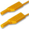 HIRSCHMANN TEST AND MEASUREMENT 934095103 Test Lead, 4mm Banana Plug to 4mm Banana Plug, Yellow, 1 kV, 16 A, 1 m