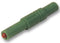 HIRSCHMANN TEST AND MEASUREMENT 934097104 Banana Test Connector, 4mm, Plug, Cable Mount, 24 A, 1 kV, Nickel Plated Contacts, Green