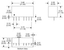 XP Power IZ1205SA IZ1205SA Isolated Through Hole DC/DC Converter Regulated ITE 2:1 3 W 1 Output 5 V 600 mA