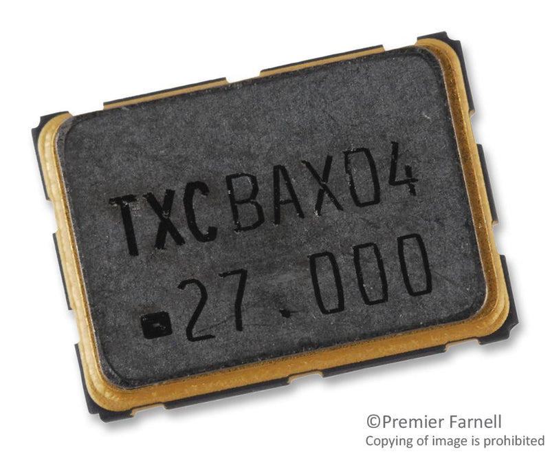 TXC 6U-27.000MBE-T VCO/VCXO, 27MHZ, 7 X 5MM, CMOS