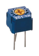 Nidec Copal Electronics CT-6EW103 Trimmer Potentiometer Top Adjustment 10 Kohm 1 Turns Through Hole CT-6 Series 500 mW &plusmn; 10%