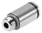 Festo NPQH-DK-G14-Q10-P10 Pneumatic Fitting Push-In G1/4 20 bar 10 mm Brass Npqh