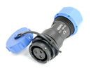 Multicomp PRO MP007638 MP007638 Circular Connector w/ Cap MP SY17 Cable Mount Receptacle 3 Contacts Solder Socket Bayonet