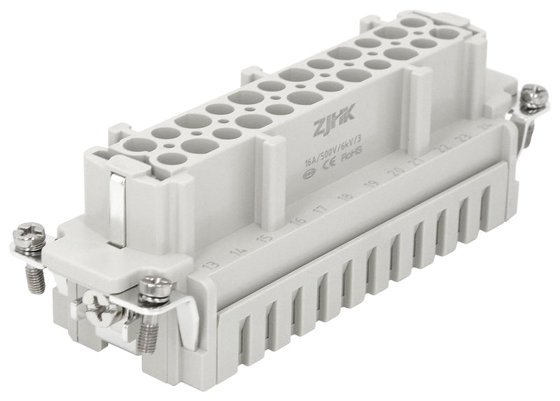 Multicomp PRO MP009574 Heavy Duty Connector MP-HE Inserts Insert 24+PE Contacts 24B Receptacle