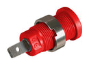 CAL Test Electronics CT2910-2 Safety Jack 4MM .188 Faston Panel RED 96AC7550