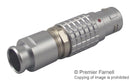 LEMO FGG.2B.303.CLAD92Z Circular Connector, 2B Series, Cable Mount Plug, 3 Contacts, Solder Pin, Push-Pull, Brass Body