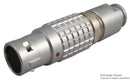 LEMO FGG.2B.304.CLAD92Z Circular Connector, 2B Series, Cable Mount Plug, 4 Contacts, Solder Pin, Push-Pull, Brass Body