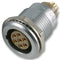 LEMO EGG.2B.307.CLL Circular Connector, 2B Series, Panel Mount Receptacle, 7 Contacts, Solder Socket, Push-Pull