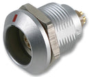 LEMO EGG.1K.307.CLL Circular Connector, 1K Series, Panel Mount Receptacle, 7 Contacts, Solder Socket, Push-Pull