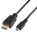 PRO Signal PSG03806 Audio / Video Cable Assembly Hdmi A Plug Micro D 3.28 ft 1 m Black