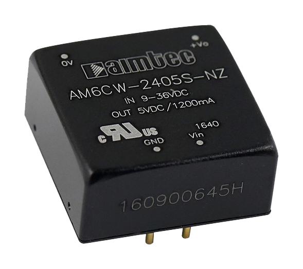 Aimtec AM6CW-2405D-NZ-STD DC-DC Converter 5V -5V 0.6A -0.6A