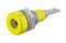 Staubli 23.0060-24 Banana Test Connector 2mm Jack Panel Mount 10 A 60 VDC Yellow