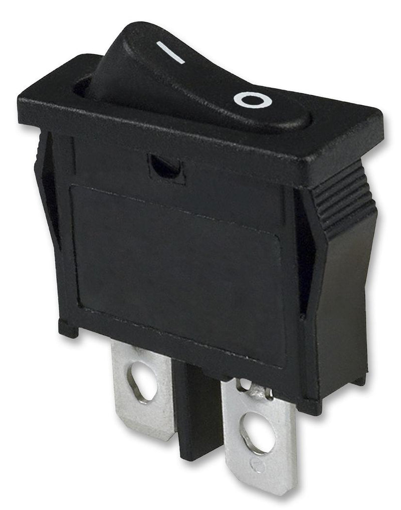 E-SWITCH R6ABLKBLKFF Switch Rocker Spst 10A 125VAC Black