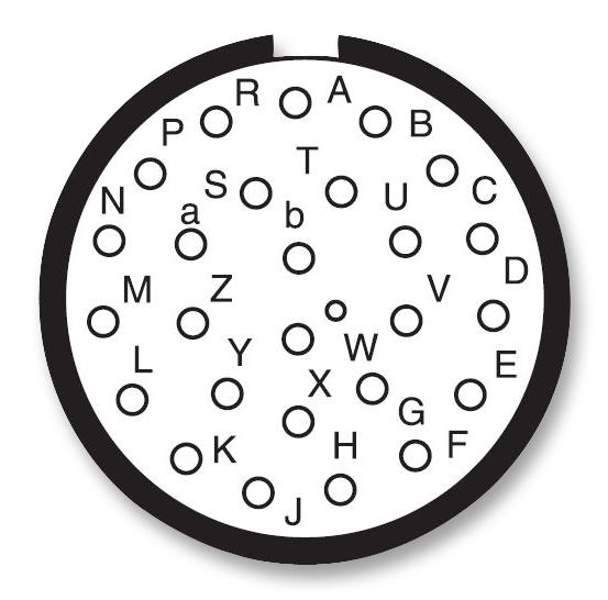 Amphenol Aerospace D38999/20ME26PB D38999/20ME26PB Circular Connector MIL-DTL-38999 Series III Wall Mount Receptacle 26 Contacts Crimp Pin