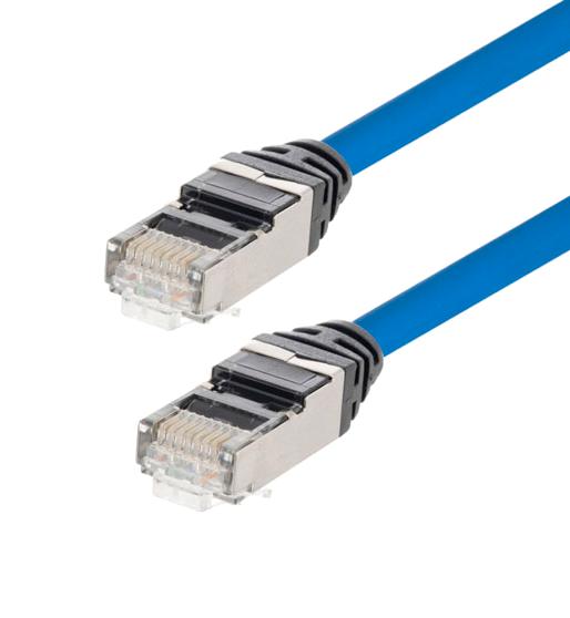 L-COM TRD628AP-BLU-14 Patch Cord RJ45 PLUG-PLUG CAT6A 14FT