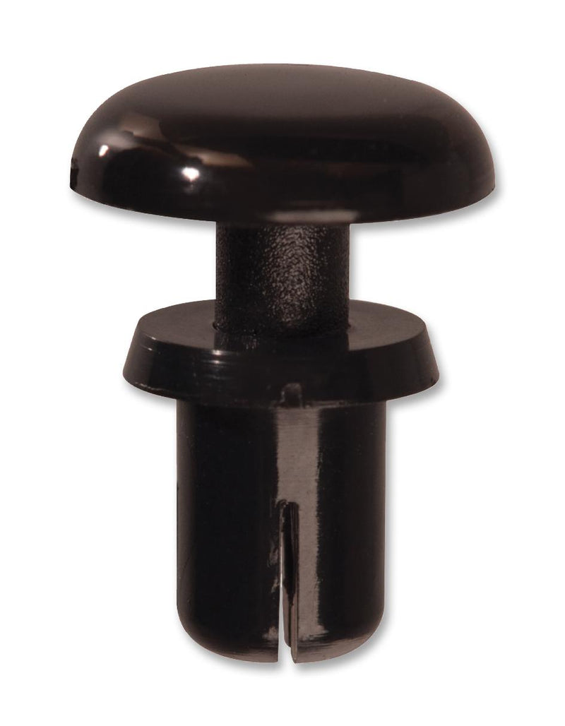 TR Fastenings TRSR 4040 B Snap Rivet Black Nylon 6 4.2 mm Mount 1.7 - 2.5 Grip 1.8 Depth 8 Ext Diameter