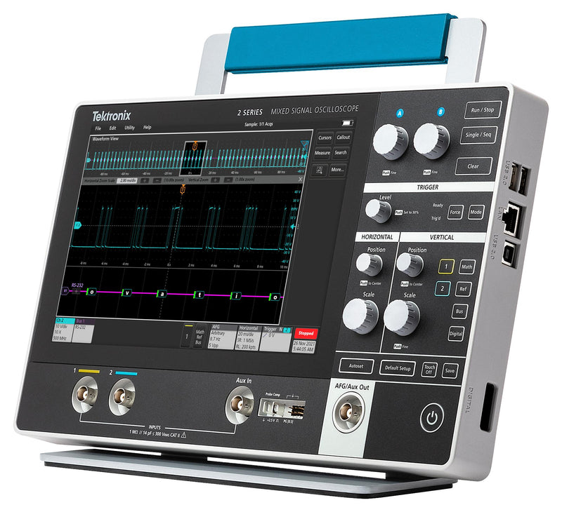 Tektronix MSO22 2-BW-200 MSO / MDO Oscilloscope 2 Series Channel 200 MHz 2.5 Gsps 10 Mpts