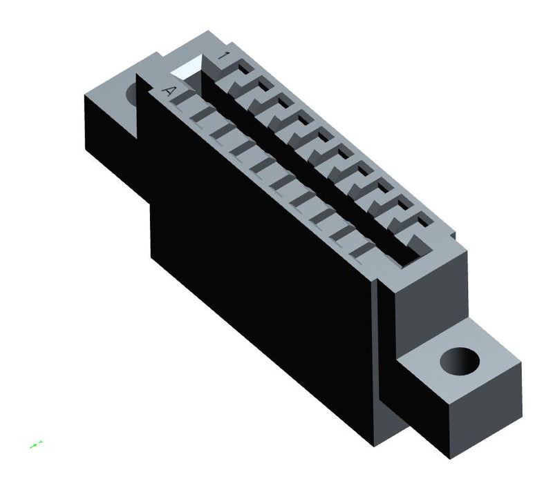 AMP - TE Connectivity 583861-7 WTB Housing Rcpt 20POS 2ROW 2.54MM