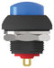 Alcoswitch - TE Connectivity PB6B2HS7M1CAL00 Industrial Pushbutton Switch Subminiature PB6 13.6 mm SPST-NO Off-(On) Round Raised Blue