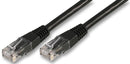 PRO Signal PSG03303 Ethernet Cable Cat6 2 m 6.6 ft RJ45 Plug to Black