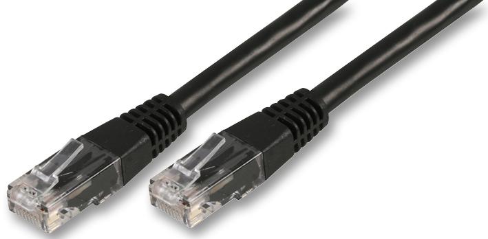 PRO Signal PSG03303 Ethernet Cable Cat6 2 m 6.6 ft RJ45 Plug to Black