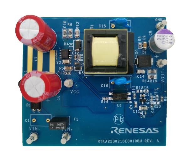 Renesas RTKA223021DE0010BU RTKA223021DE0010BU Isolated Flyback Converter EVB