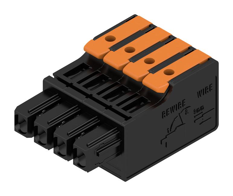 Weidmuller 2741580000 2741580000 Pluggable Terminal Block 5 mm 4 Ways 20AWG to 14AWG 2.5 mm&Acirc;&sup2; Snap In 26.8 A