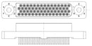 Amphenol Aerospace HDB-M4-060M232X HDB-M4-060M232X Rect Power Conn Rcpt 60POS 4ROW