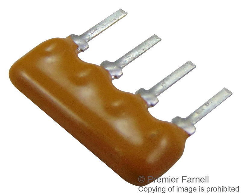 Bourns 4604X-101-103LF 4604X-101-103LF Fixed Network Resistor 10 Kohm Bussed 3 Elements SIP 4 Pins PC Pin