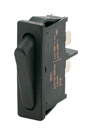 Marquardt 01921.1102-02 Rocker Switch Non Illuminated Spst On-Off Black Panel 6 A