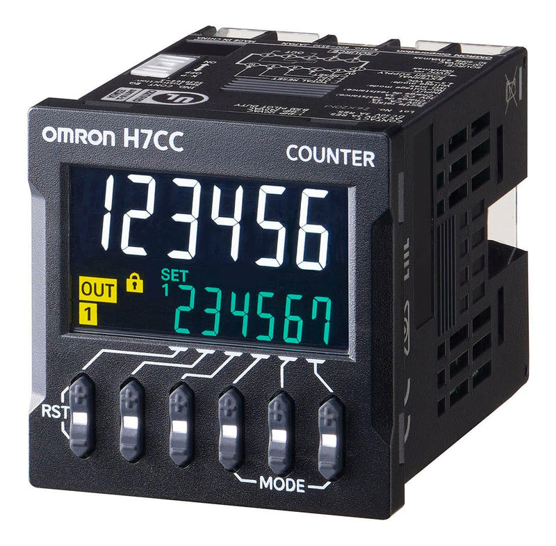 Omron Industrial Automation H7CC-AD H7CC-AD Counter 6-DIGIT Spst Screw 48VDC