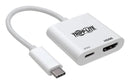 TRIPP-LITE U444-06N-H4K6WC USB-C TO Hdmi Adapter W/PD HDCP2.2 WHT