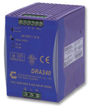 MULTICOMP DRA240-24A AC/DC DIN Rail Power Supply (PSU), Active PFC, 1 Output, 240 W, 24 VDC, 10 A