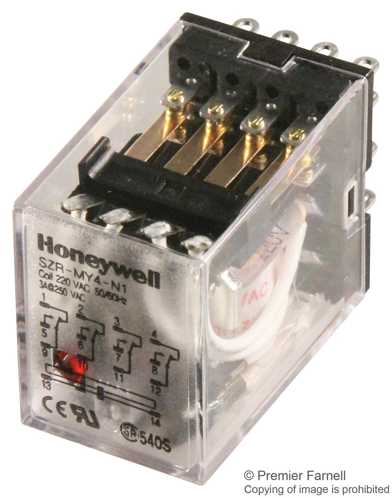 HONEYWELL SZR-MY4-N1-AC220V Contact Configuration:4PDT