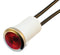 WAMCO WL-1090D1-12V LAMP, INCANDESCENT INDICATOR, 12V, 80mA, WIRE LEADED