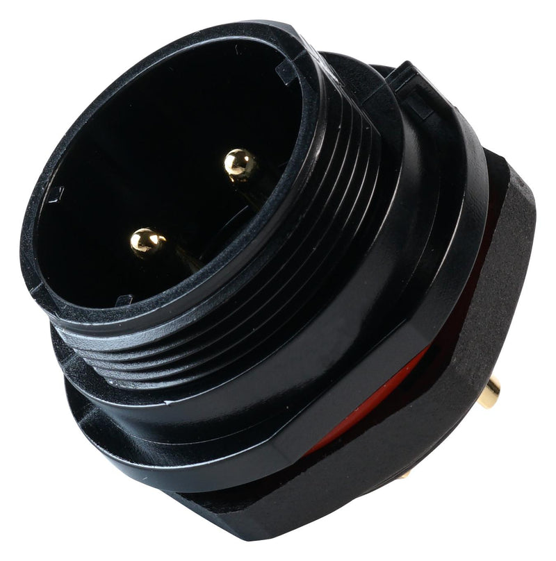 Multicomp PRO MP002598 Circular Connector MP-T21 IP68 Series Panel Mount Receptacle 2 Contacts Screw Pin Threaded