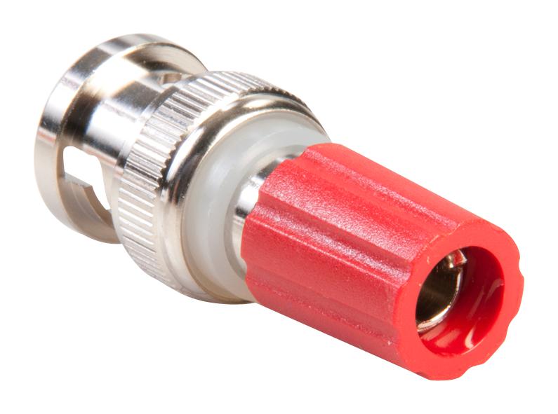 Pomona 3430-2. Connector Adapter Red Binding Post 1 Ways BNC Coaxial Plug