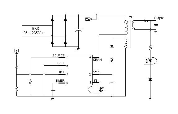 Monolithic Power Systems (MPS) HF500GP-40 HF500GP-40 AC/DC Converter &nbsp;Flyback 85 V to 265 VAC In DIP-7