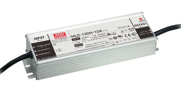 Mean Well HLG-120H-36A LED Driver 122.4 W 36 V 3.4 A Constant Current Voltage 90 305