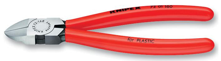 KNIPEX 72 01 160 160mm Length Diagonal Cutter for Plastics