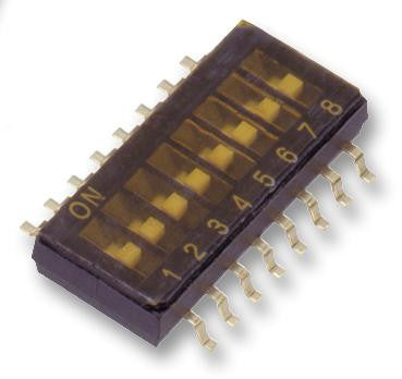 OMRON ELECTRONIC COMPONENTS A6H-0102 DIP / SIP Switch, 10 Circuits, SPST, SMD, DIP Sealed, 24 VDC