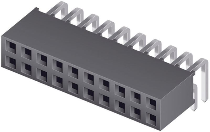 Samtec SQT-115-01-F-D-RA SQT-115-01-F-D-RA Connector Receptacle 30 Contacts 2 Rows Through Hole MM