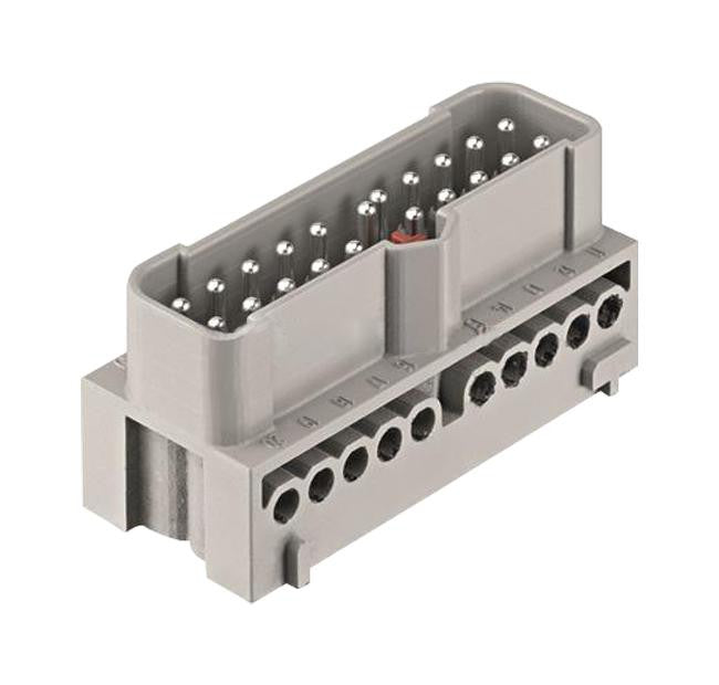 HARTING 19410202601 RECTANGULAR INSERT, PLUG, 20 POSITION