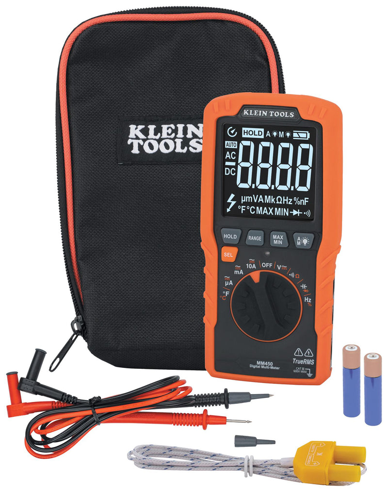 Klein Tools MM450 Digital Multimeter HH Trms 10A 600V New