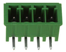 BUCHANAN - TE CONNECTIVITY 284512-4 Terminal Block, Header, 3.5 mm, 4 Ways, 11 A, 300 V, Through Hole Right Angle