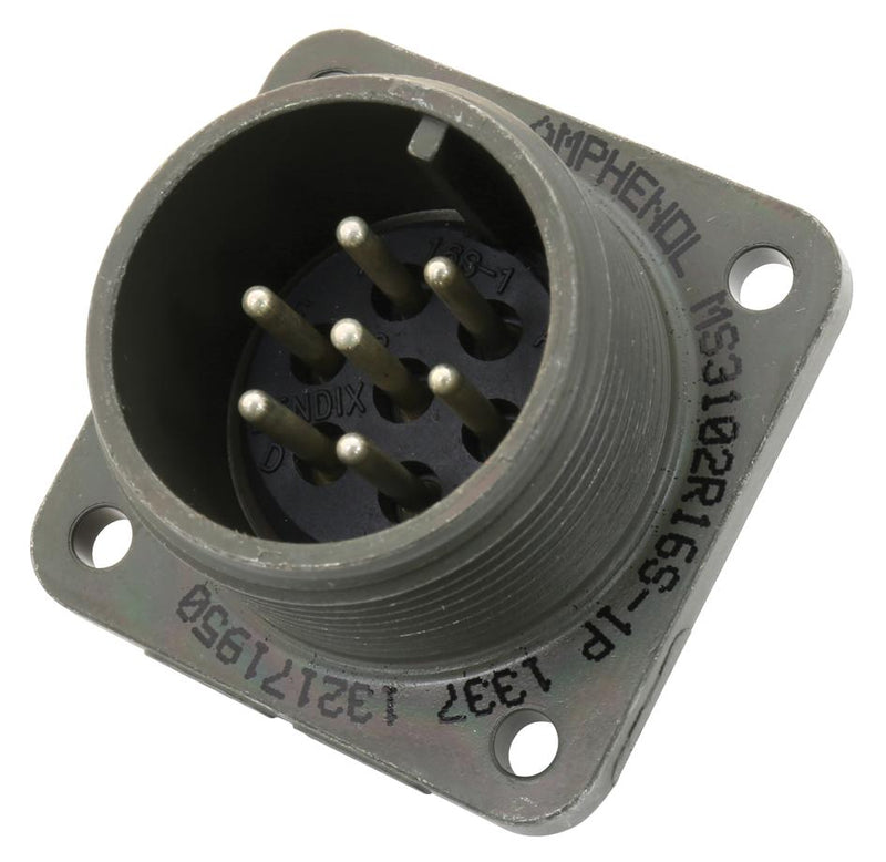 Amphenol Industrial MS3102R16S-1P. Circular Connector Receptacle Size 16S 7 Position BOX