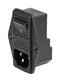 Schurter 4304.6058 Un-Filtered IEC Power Entry Module C14 General Purpose 10 A 250 VAC 2-Pole Switch